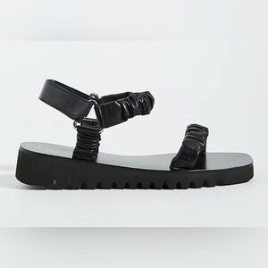 Anthropologie A Fiona Sport Sandals Black size 40(8.5-9)